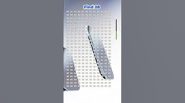 Can you find 28? #puzzle #brainteaser #numberchallenge #shorts #viralvideo