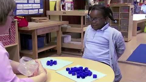 Estimating Quantity with Child 8 Using Unifix Cubes (Early Math Collaborative)