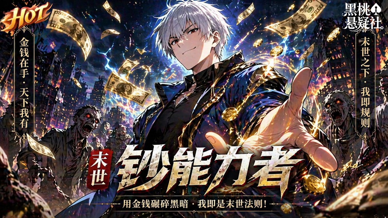 The hottest collection! “The Last Man with the Power of Banknotes”: Supplies in the apocalyptic world are scarce. I have awakened the ability to defy banknotes. If you spend money, you can exchange weapons and supplies, and if you have money, you can run rampant and become king in the last world! #热血 #末世 #玄幻 #男频 #黑桃悬疑社