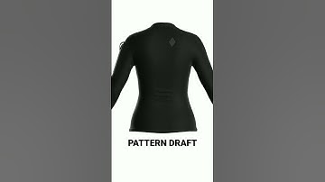 Sportswear top 3D model CLO3D digital fashion by pattern draft #digitalfashion #3danimation #fashion