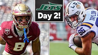 Mason Taylor & Azareye'h Thomas Reactions  - NY Jets Day 2 NFL Draft Recap