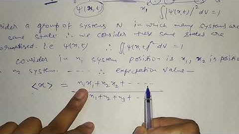 Expectation Value Part-1 for B.Sc 3rd year by Sapna Agarwal