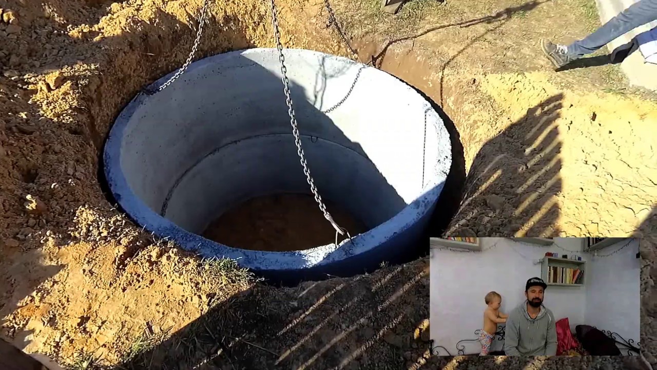 Выгребная Яма Своими Руками 3ч Экология и Подсыпка Песком - YouTube