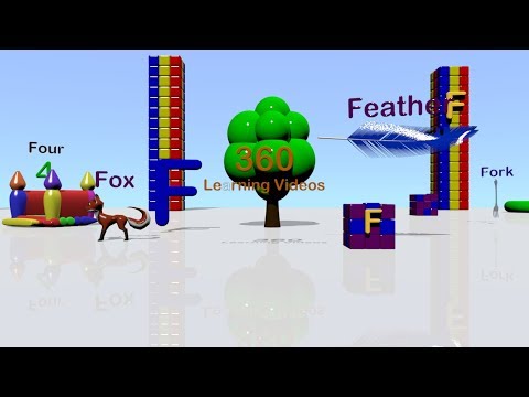 Learn the Letter F (Math & Learning Videos 4 Kids)