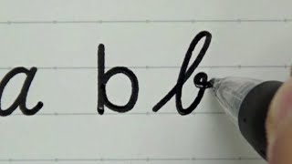 How to write small alphabets in print style and cursive | English handwriting