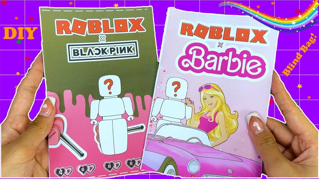 🌸paper diy🌸 ROBLOX paper doll outfit blind bag, tutorial, ASMR