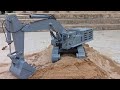 Test my homemade RC Excavator from PVC  - Cat 390F 1/14 Scale