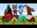 DO NOT CHOOES THE WRONG LONG HOUSE! (GODZILLA,KONG,SONIC,CARTOONCAT(Ps3/Xbox360/PS4/XboxOne/PE/MCPE)