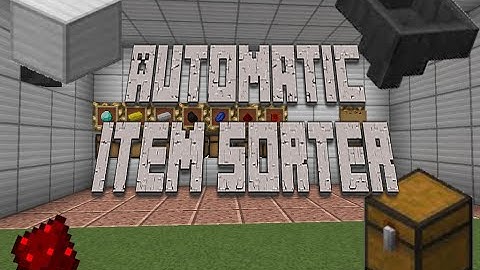 Minecraft: Automatic Sorting Machine Tutorial (Easy and Simple)
