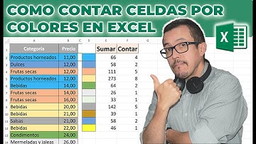 Como #CONTAR #CELDAS en #EXCEL dependiendo de su #COLOR