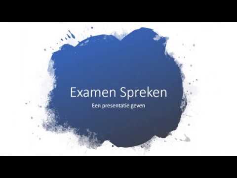 Examen Spreken - Youtube