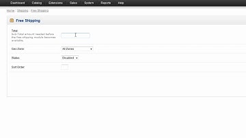 How to Set Up Free Shipping in Opencart - SitesNStores Support
