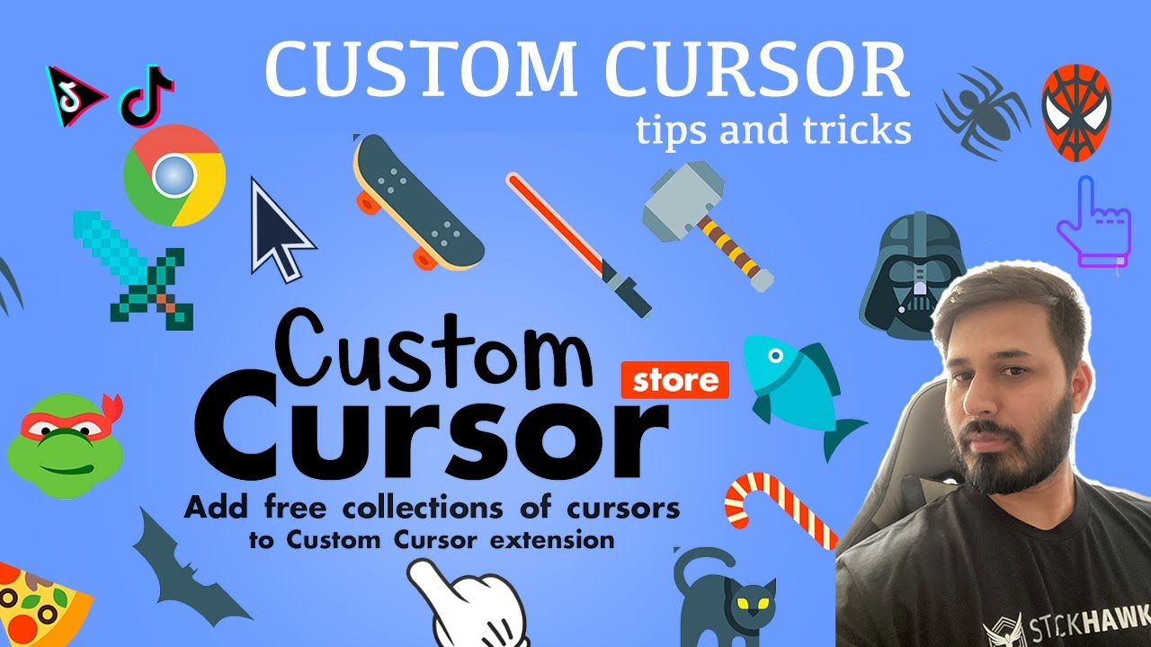 🔴 TUTORIAL Cursor Custom For Chrome. Extensión de Chrome. Cursores de mouse  personalizados. 