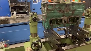 line boring Volvo td73kce Engine block