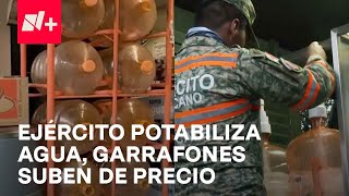 Agua contaminada: Ante escasez de garrafones habilitan plantas potabilizadoras con Plan DN-III-E