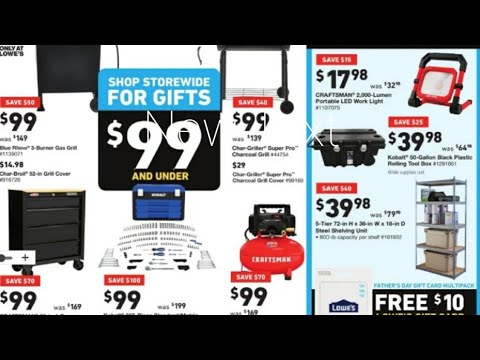 Lowes fathers day sale 2019 - YouTube