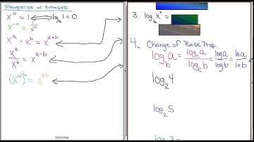 Pre-Calc: 3.3 Properties of Logarithms