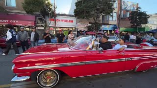 Hundreds of Lowriders Cruising The Mission District, San Francisco [HD]