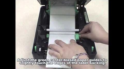 Loading Material in TSC TTP Thermal Transfer Label Printer