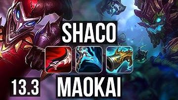 SHACO vs MAOKAI (JNG) | 4.0M mastery, 19/2/13, 1200+ games, Rank 8 Shaco | KR Grandmaster | 13.3