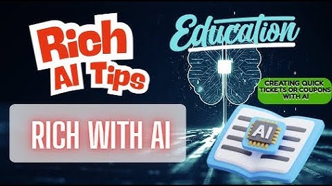 Tickets or Coupons #chatgpt @ChatGPT-AI #AITools #education  #TeacherTips #EdTech #AIinEducation