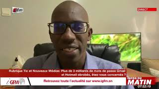 Infos du matin - 19 Février 2021 - Tic et Nouveaux Médias avec Mamadou Ndiaye