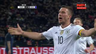 Lukas Podolski Last Incredible Goal - Germany vs England 1-0 - Friendly 22/03/2017