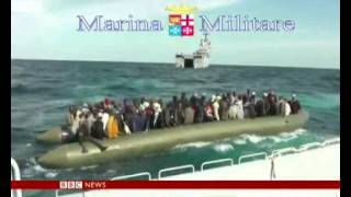 Italian navy rescues more than 1100 migrants from rafts