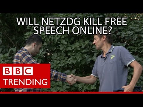 Syrian refugee vs right-wing German nationalist - BBC Trending