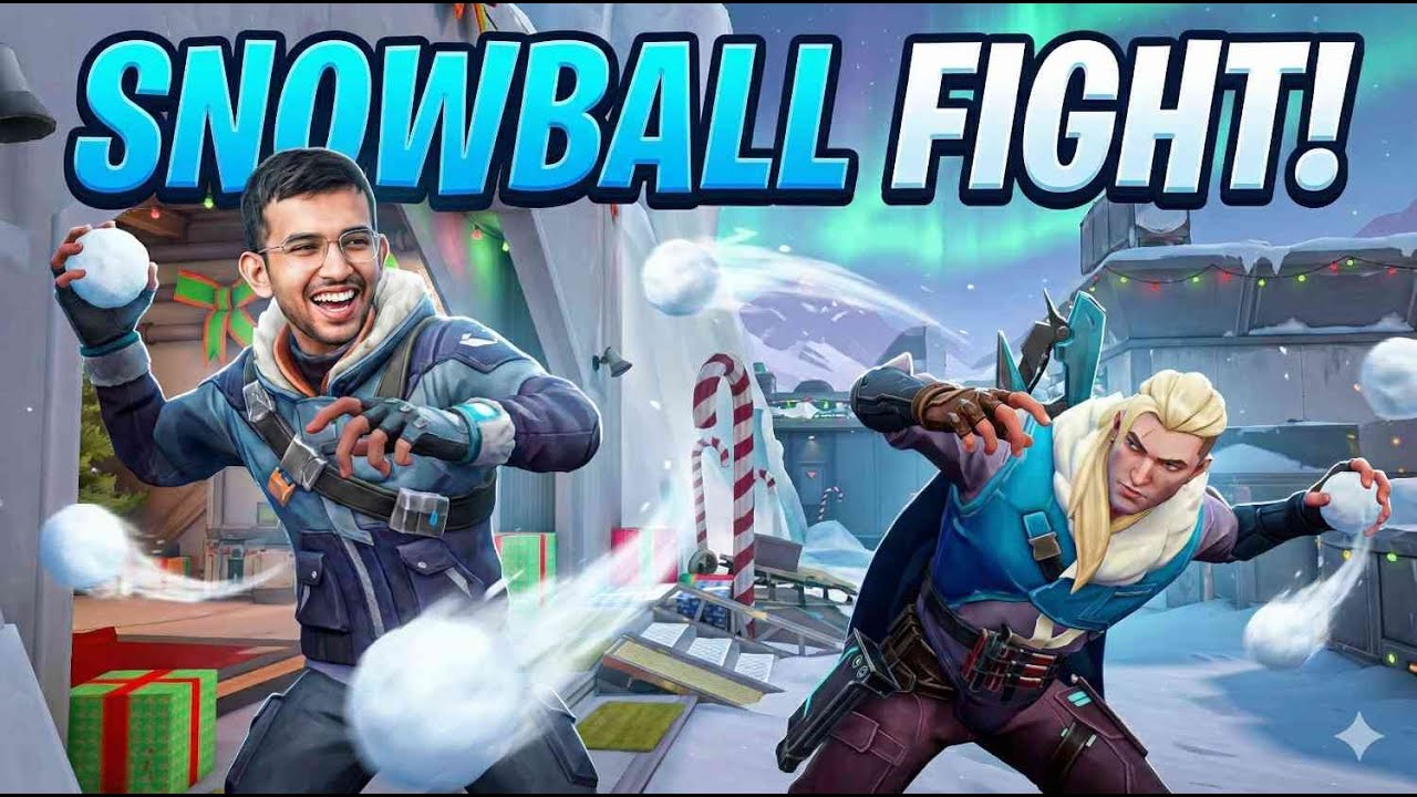 Can You Handle the CHAOS of a Valorant SNOWBALL FIGHT?