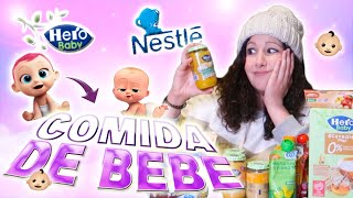 PROBANDO COMIDA de BEBÉ!!! 🤢 TODA la COMIDA de BEBÉ de MERCADONA 👶🍼  | RETO 24 HORAS | 24 CHALLENGE