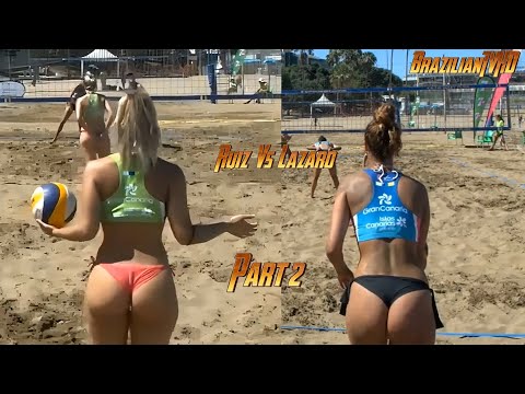 Nerea Ruiz vs Raquel Lazaro | Beach Volleyball | Serve  Skills Part 2