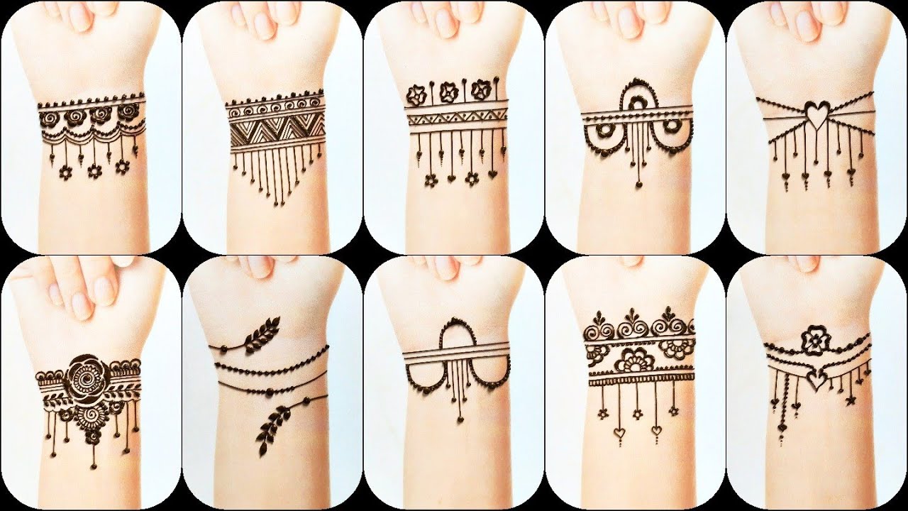 World's Best Bracelet Tattoo Designs | Mehndi Tattoos | Cute Mehndi ...