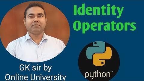 Identity Operators in Python
