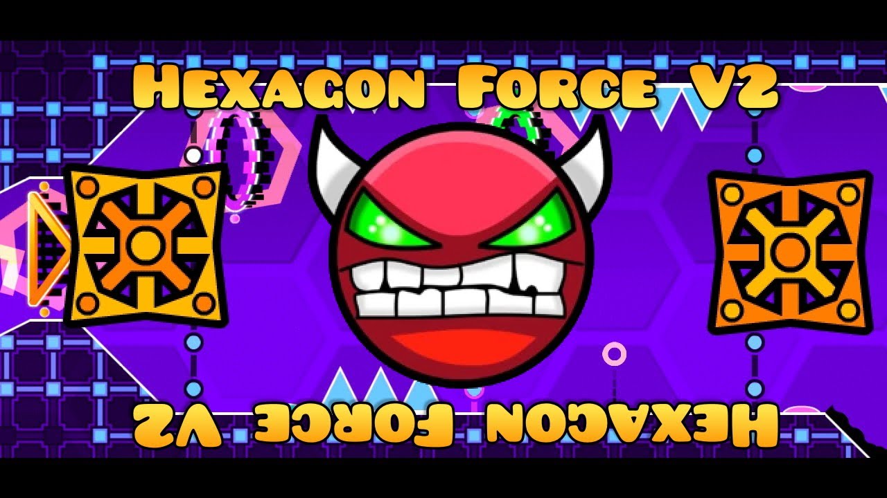 Geometry Dash | Hexagon Force V2 [100%] by IIINePtunEIII (Former Hard ...
