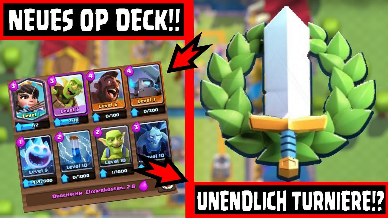 So Kommt Man In Jedes Turnier Clash Royale Ger Hd Youtube
