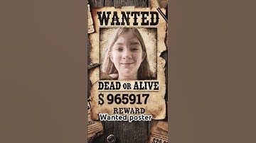 wanted poster #viral #trending #filter #shorts