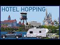 The Campsites at Fort Wilderness, and Hotel Hopping in Disney World.