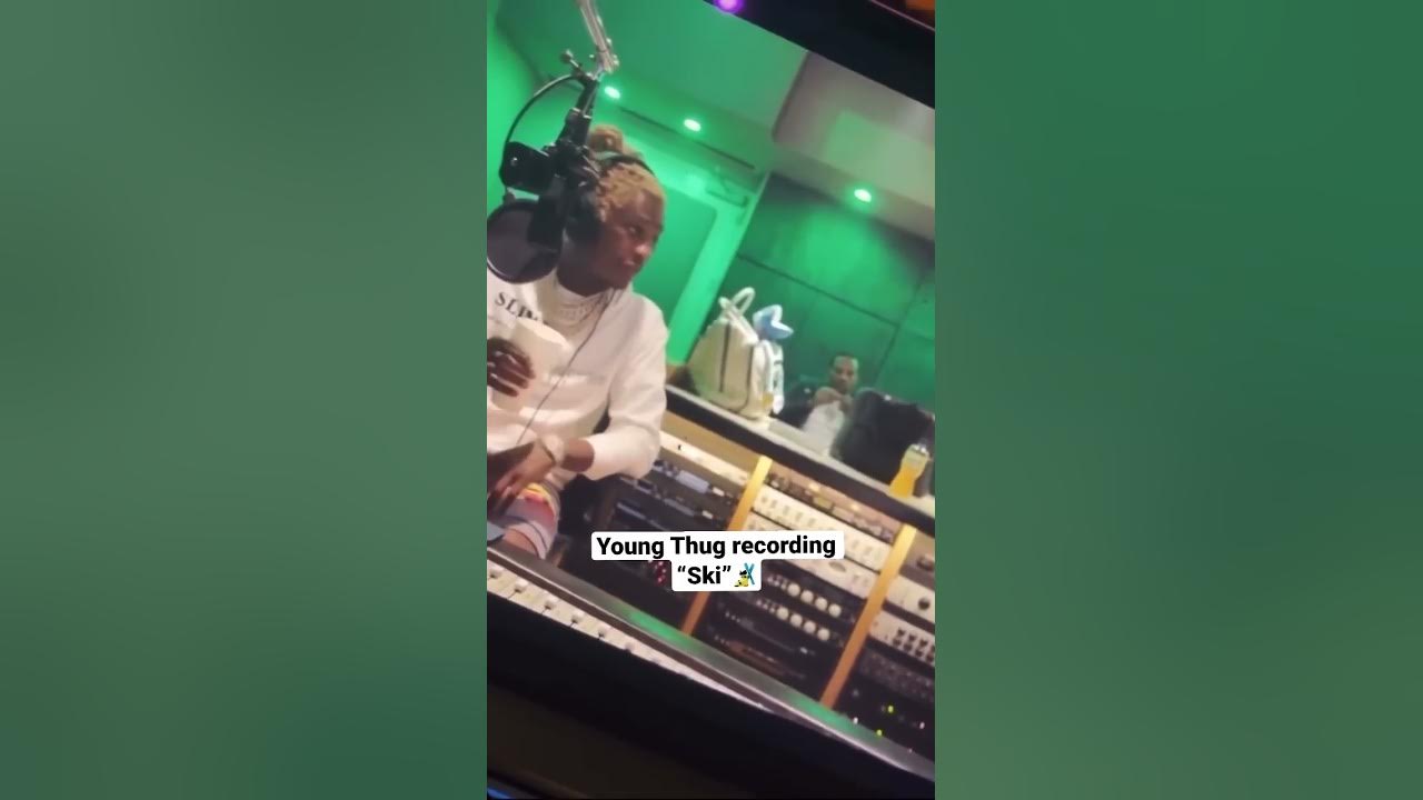 BTS footage of Young Thug recording Ski⛷ #youngthug #gunna #ysl #freeysl