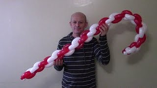 Candy cane of balloons