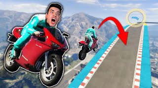 THE CRAZIEST MOTORCYCLE RACE TRACK! (GTA 5 Online) screenshot 3