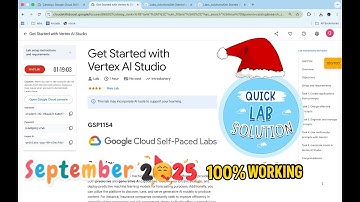 [September 2025] Get Started with Vertex AI Studio | #qwiklabs | #GSP1154 | [With Explanation🗣️]