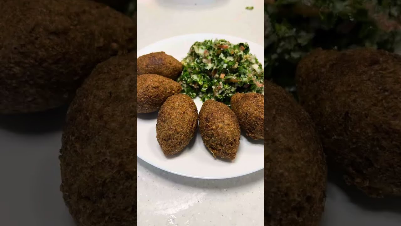 How to Make Kibbeh Without a Machine طريقة عمل الكبه بدون ماكينه