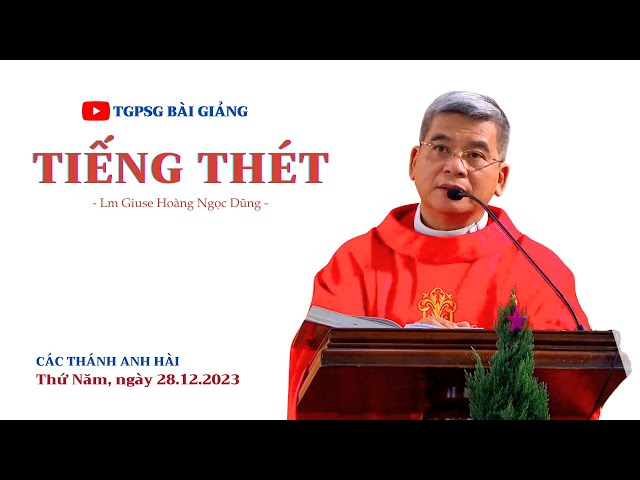 Tiếng thét - Lm Giuse Hoàng Ngọc Dũng | Các thánh Anh hài