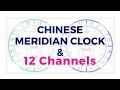 Chinese meridian clock and the 12 channels for healthy living