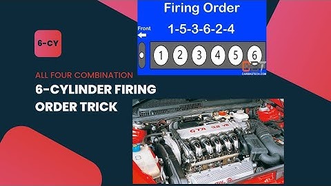 #icengine FIRING ORDER OF 6 CYLINDER ENGINE ALL FOUR COMBINATION TRICK
