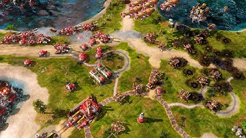 A Fast Paced , 1v2 Vs Brutal Ai , Uprising Reborn Mod , Red Alert 3, Skirmish Gameplay , 2020