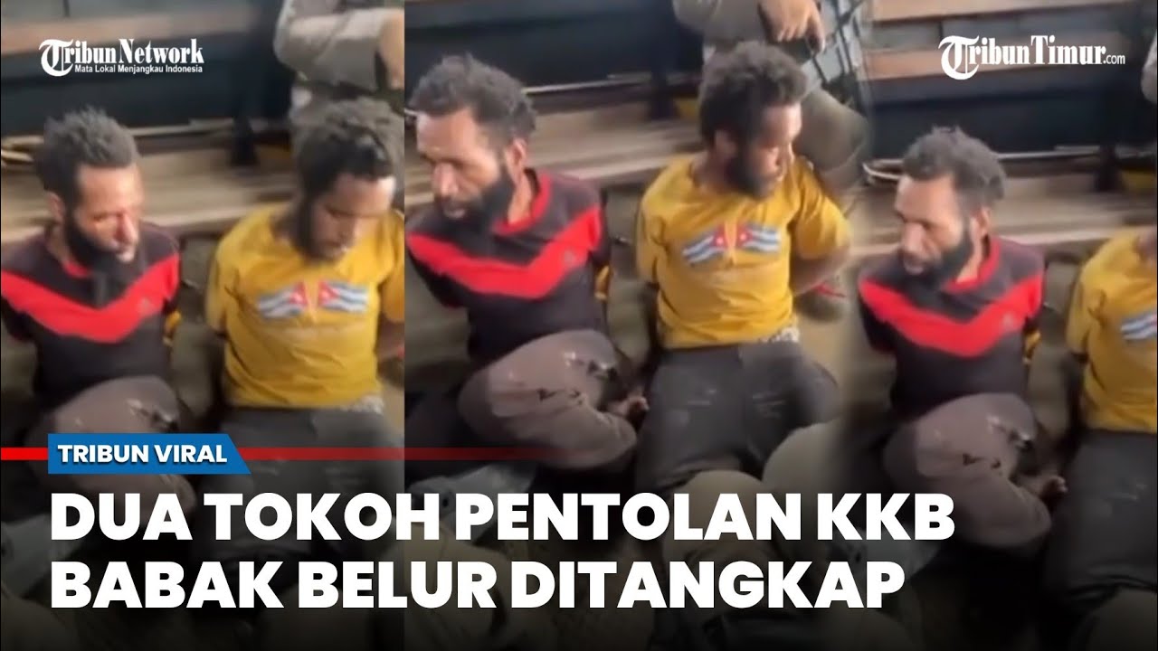 Satgas Damai Cartenz Ringkus Dua Pentolan KKB di Papua dengan Tangan Terikat
