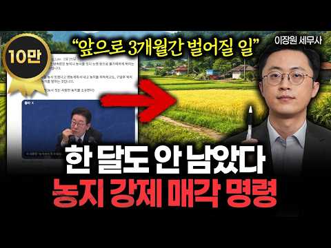 "농사 안 지으면 강제로 뺏는다" 앞으로 3개월 안에 벌어질 충격적 일들. 주말 농장도 매각해야 할까? 농지 전문 세무사가 말하는 자경감면과 농지대토 챙기는 법 #농지 #부동산
