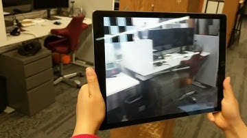 ARKit in Unity showing plains